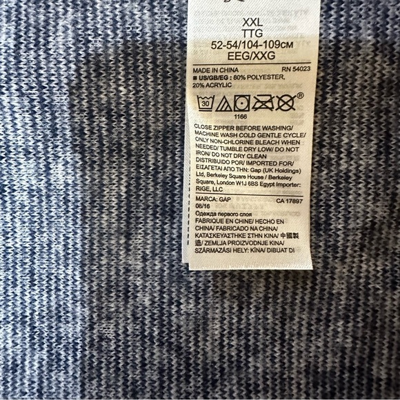 Gap Men’s Fleece Jacket - Picture 8 of 8